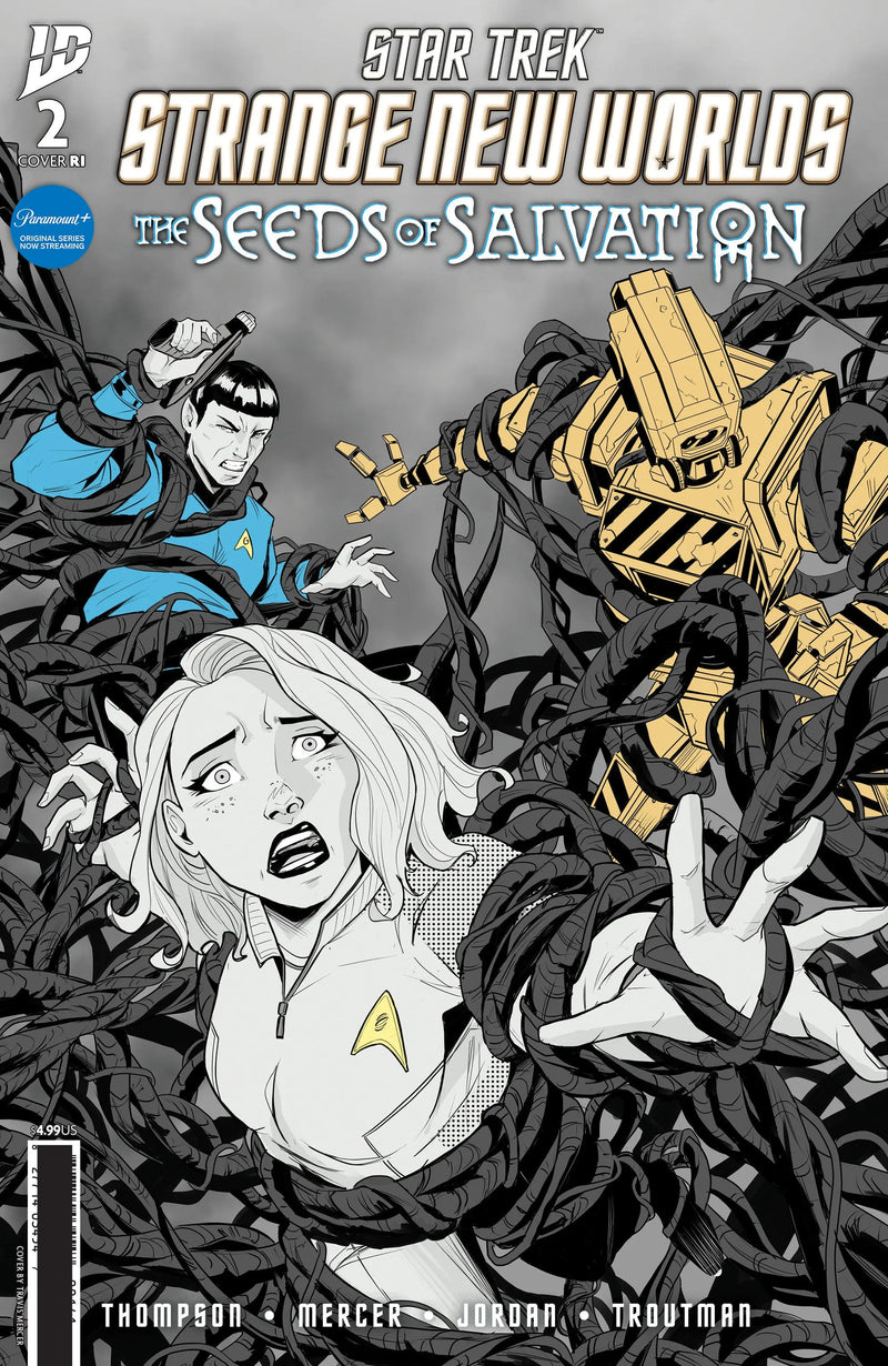 Star Trek: Strange New Worlds  The Seeds Of Salvation #2 Variant Ri (10) (Mercer Black & White) IDW Publishing