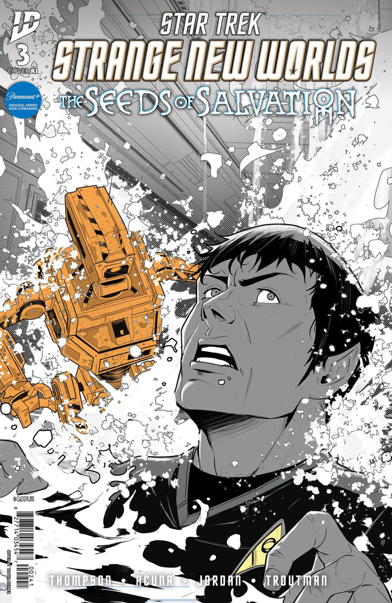 Star Trek: Strange New Worlds  The Seeds Of Salvation #3 Variant Ri (10) (Mercer Black & White) IDW Publishing
