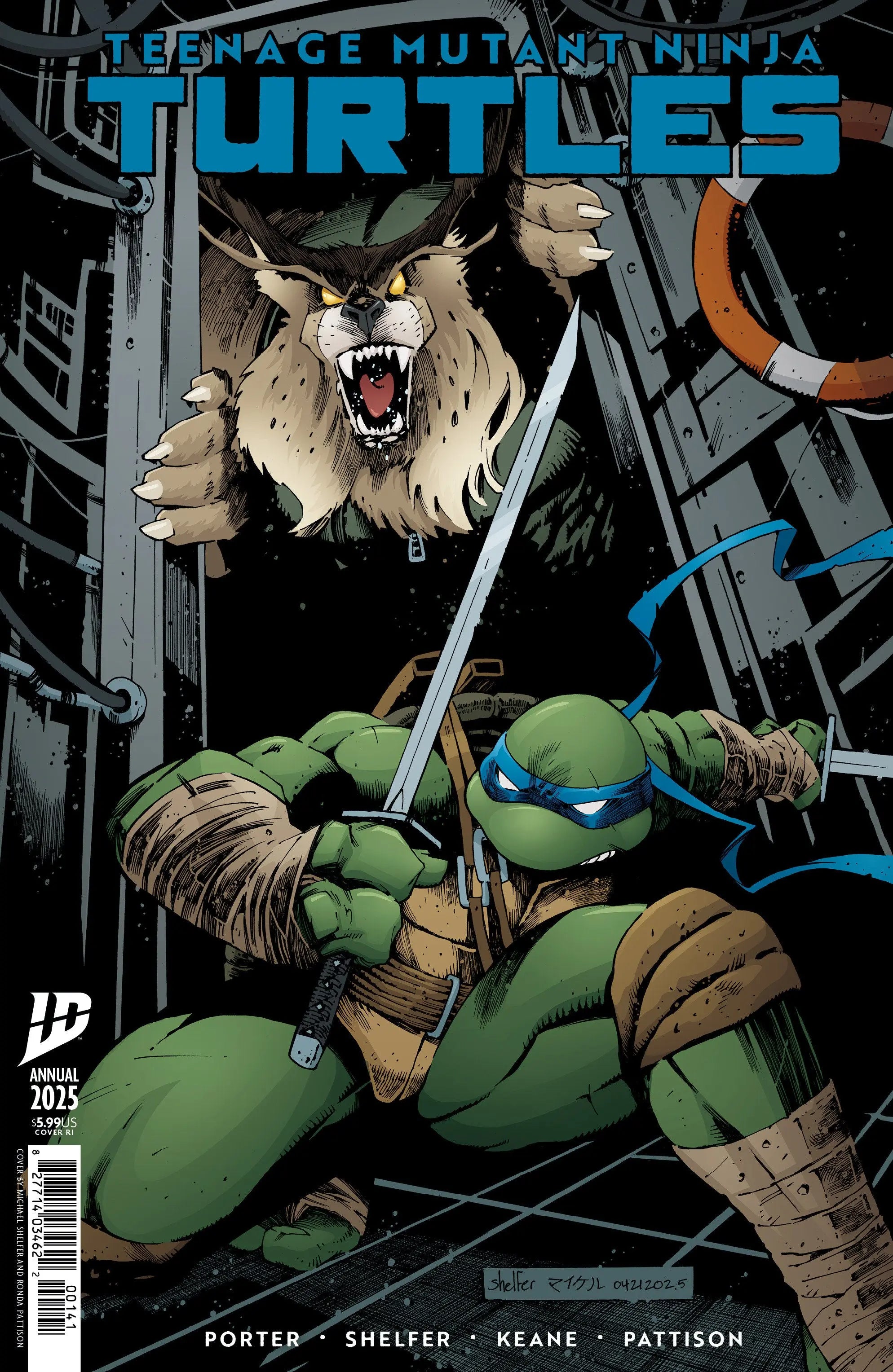 Teenage Mutant Ninja Turtles: Annual 2025 Variant Ri (25) (Shelfer