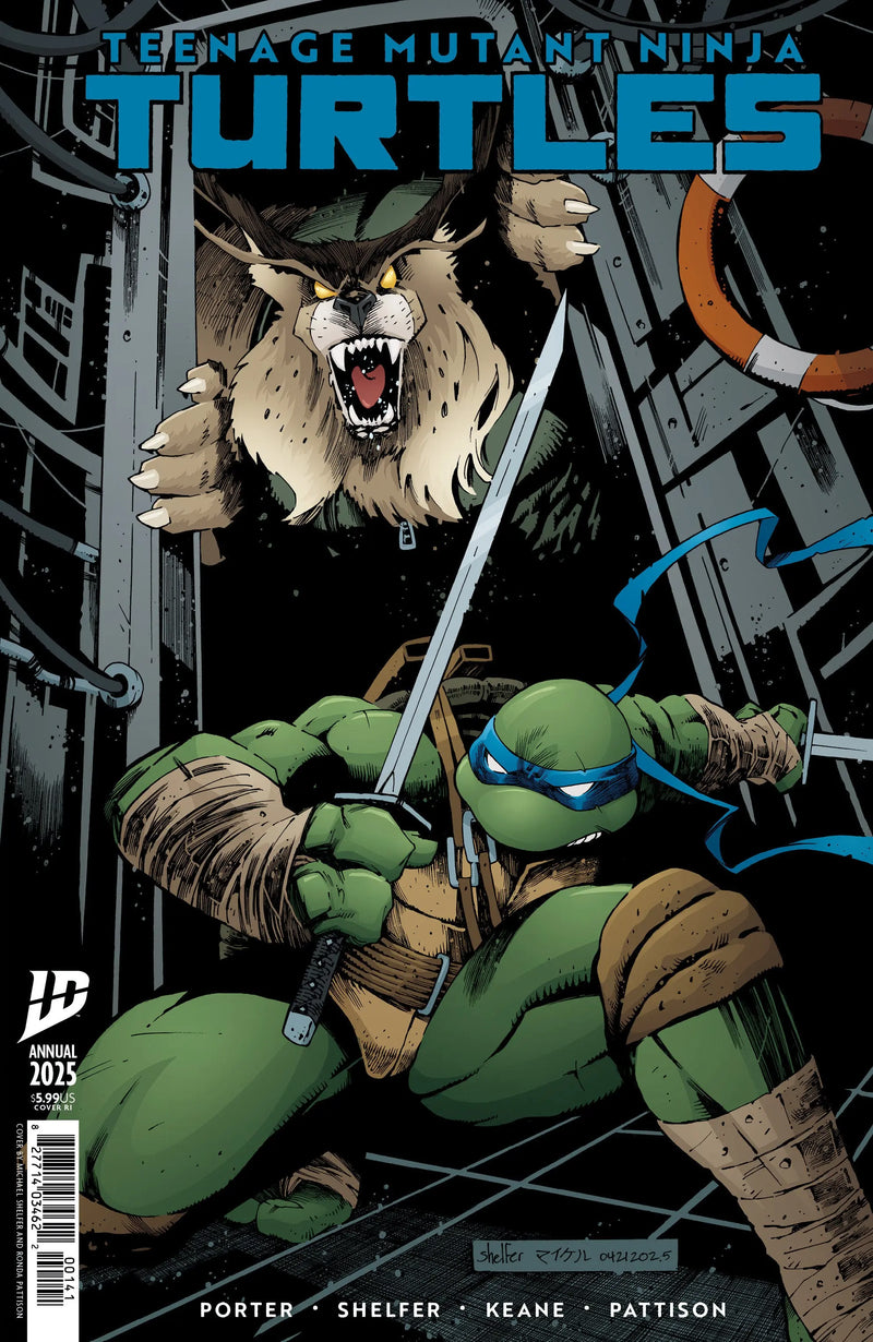Teenage Mutant Ninja Turtles: Annual 2025 Variant Ri (25) (Shelfer) IDW Publishing