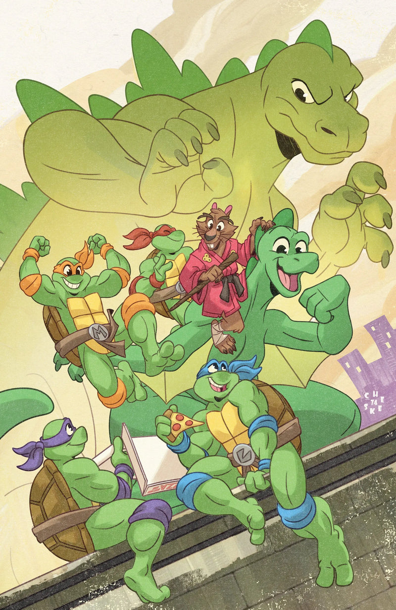 Teenage Mutant Ninja Turtles X Godzilla #1 Variant Ri (50) (Galloway Full Art) IDW Publishing