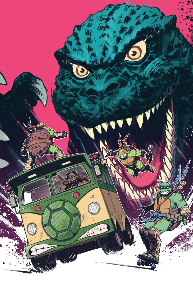 Teenage Mutant Ninja Turtles X Godzilla #3 Variant Ri (25) (Wijngaard Full Art) IDW Publishing