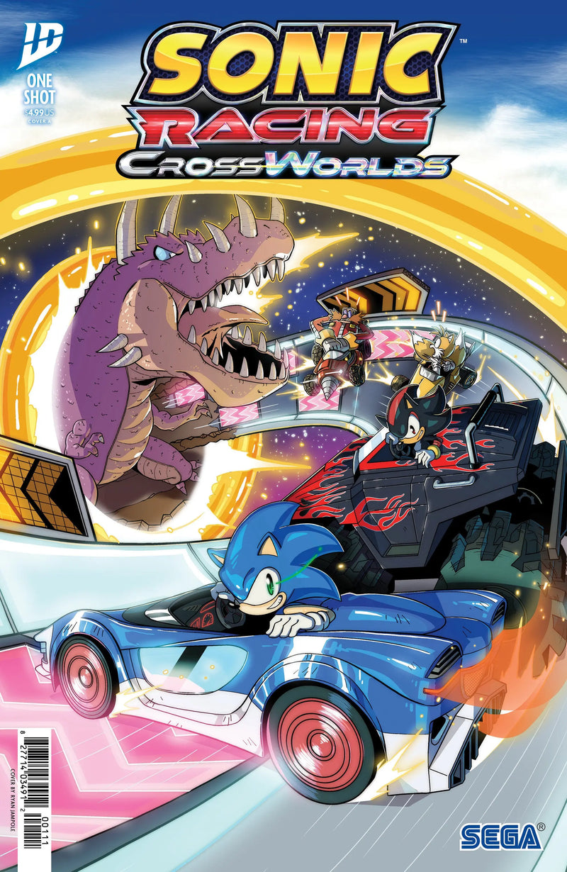 Sonic The Hedgehog: Sonic Racing Cross Worlds Cover A (Jampole) IDW Publishing