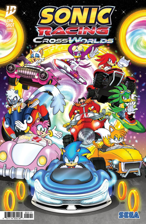 Sonic The Hedgehog: Sonic Racing Cross Worlds Variant B (Mack) IDW Publishing