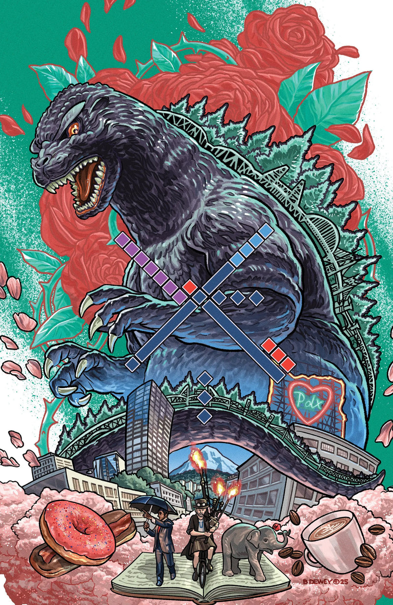 Godzilla vs. America: Portland Variant Ri (25) (Dewey Full Art) IDW Publishing