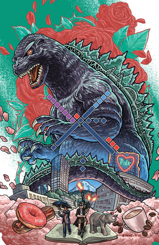 Godzilla vs. America: Portland Variant Ri (25) (Dewey Full Art) IDW Publishing