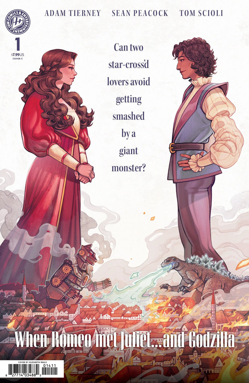 Godzillas Monsterpiece Theatre Presents: Romeo & Juliet & Godzilla Variant C (Beals Movie Homage Cover) IDW Publishing