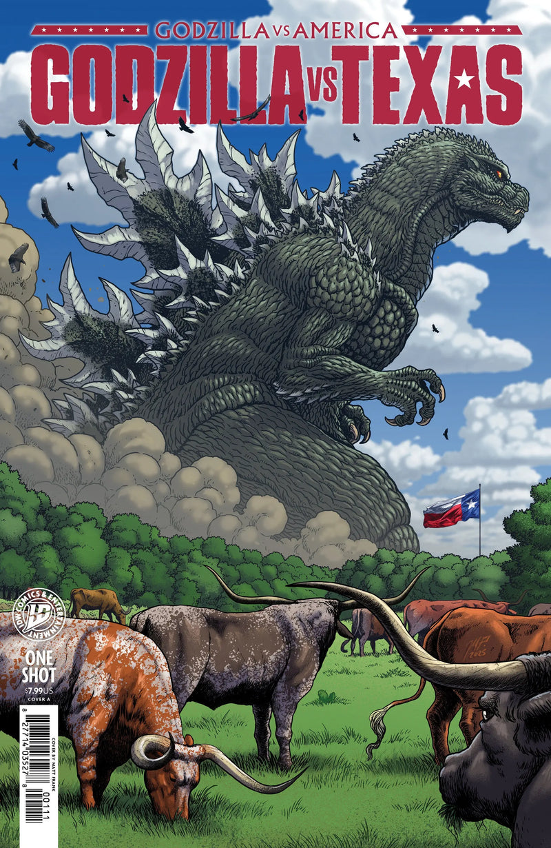 Godzilla vs. America: Texas Cover A (Frank) IDW Publishing
