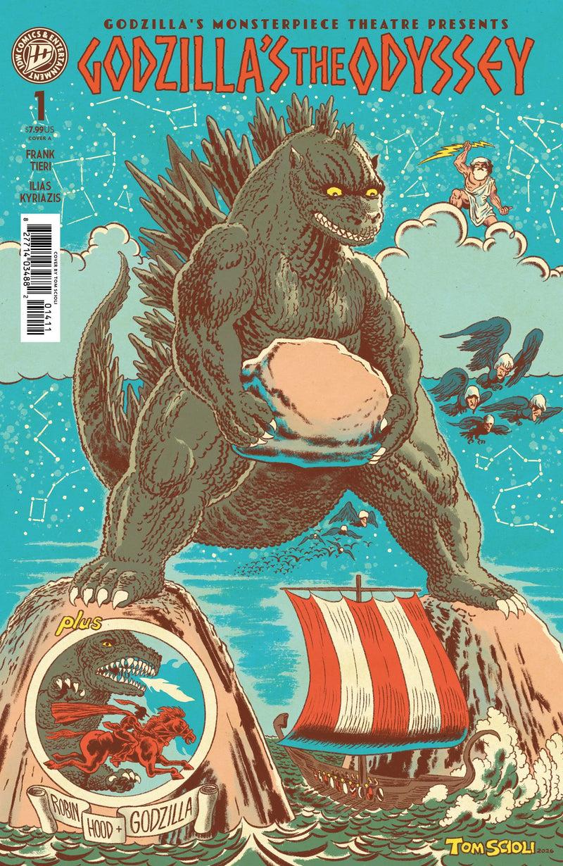 Godzilla’s Monsterpiece Theatre Presents: Godzilla’s The Odyssey Cover A (Scioli) IDW Publishing