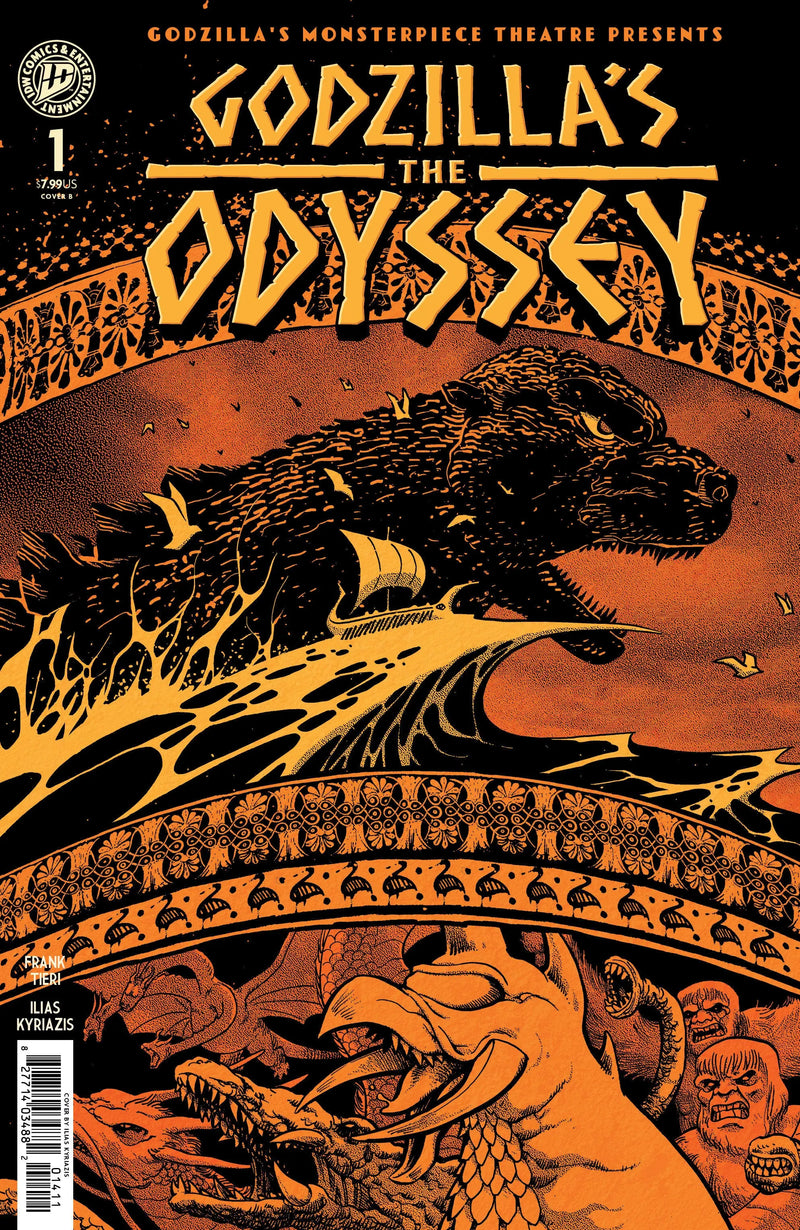 Godzilla’s Monsterpiece Theatre Presents: Godzilla’s The Odyssey Variant B (Kyriazis) IDW Publishing