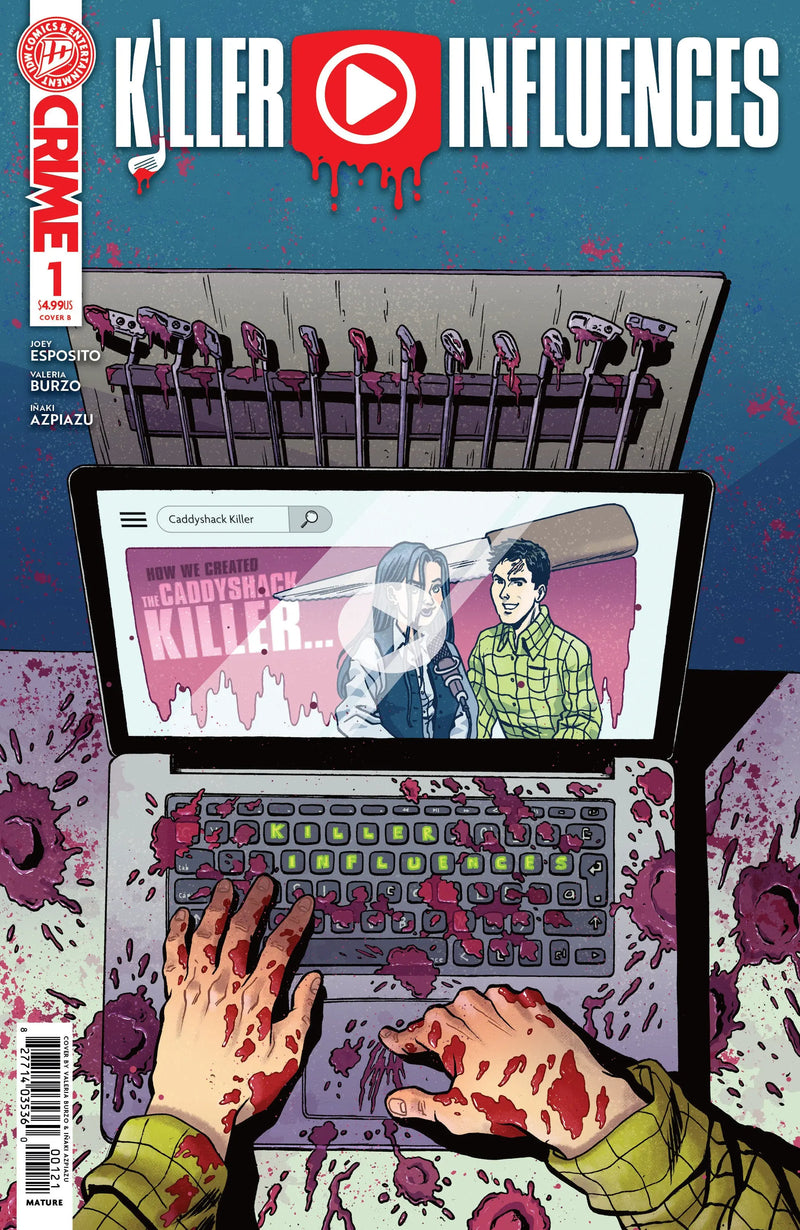 Killer Influences #1 Variant B (Burzo) IDW Publishing