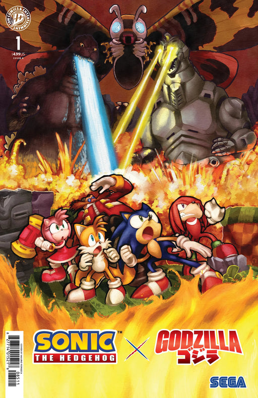 Sonic The Hedgehog X Godzilla #1 Variant B (Fonseca) IDW Publishing