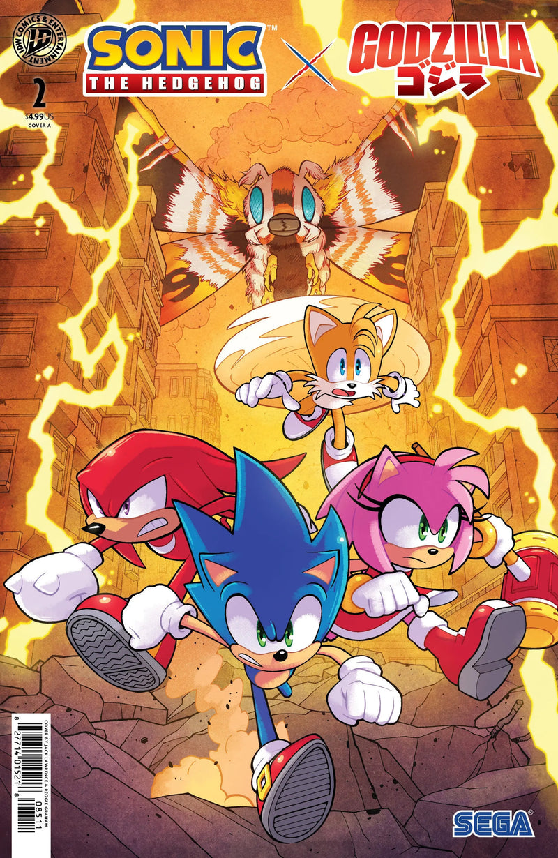 Sonic The Hedgehog X Godzilla #2 Cover A (Lawrence) IDW Publishing
