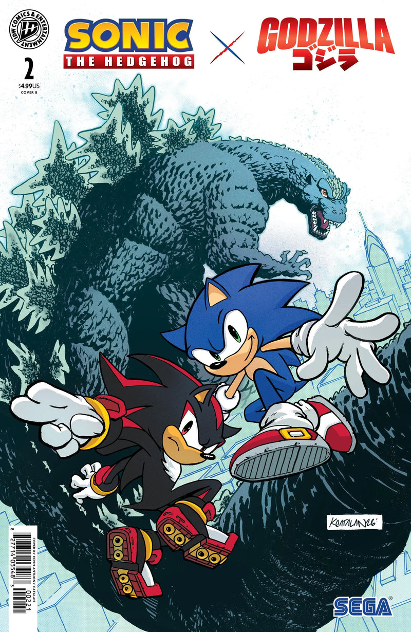 Sonic The Hedgehog X Godzilla #2 Variant B (Catalan) IDW Publishing