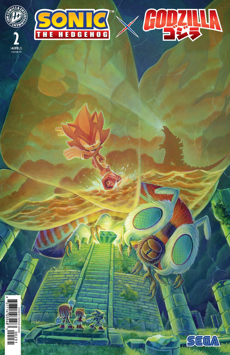 Sonic The Hedgehog X Godzilla #2 Variant Ri (15) (Haines) IDW Publishing