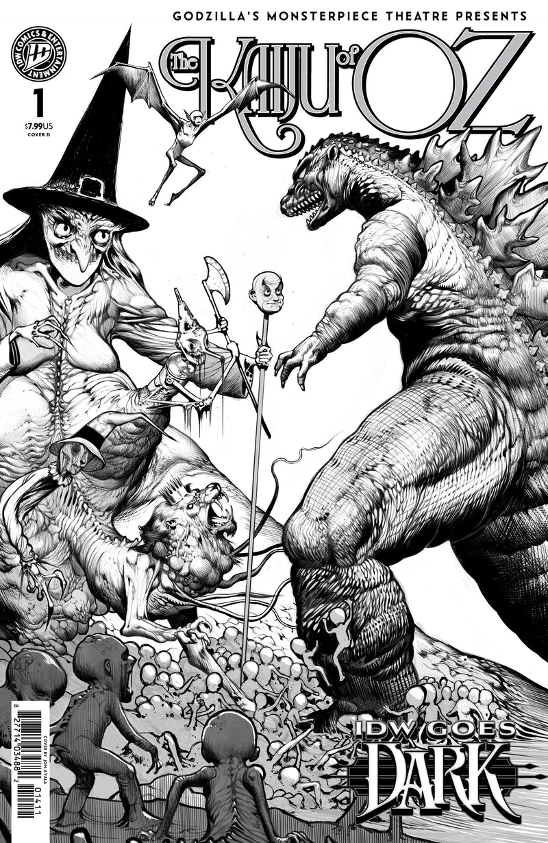 Godzillas Monsterpiece Theatre Presents: The Kaiju Of Oz Variant D (Ayala Idw Goes Dark Variant)
