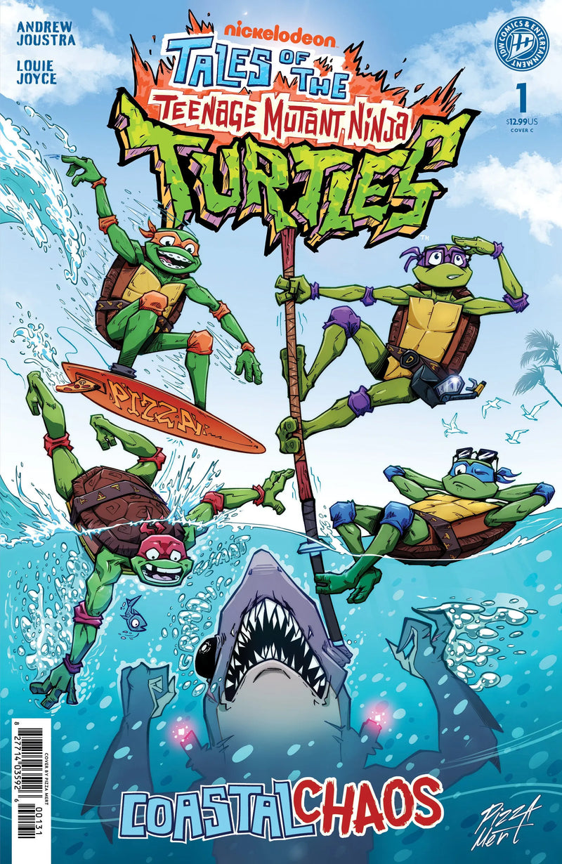Tales Of The Teenage Mutant Ninja Turtles: Coastal Chaos #1 Variant C Foil (Pizza Mert) IDW Publishing
