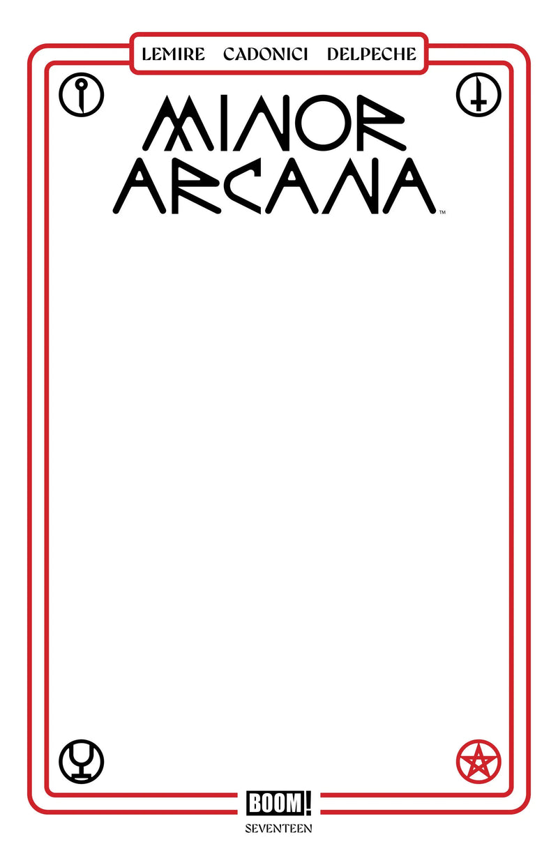 Minor Arcana #17 C Blank Sketch Variant Boom! Entertainment