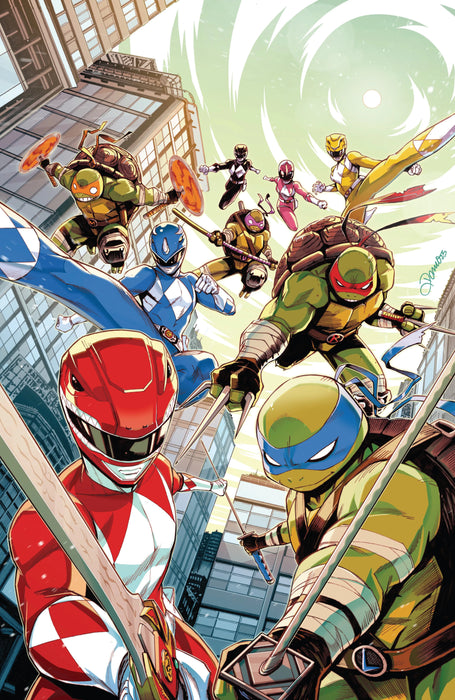 Mighty Morphin Power Rangers/ Teenage Mutant Ninja Turtles III #1 E Variant (Full Art, Foil, Zonno) Boom! Studios