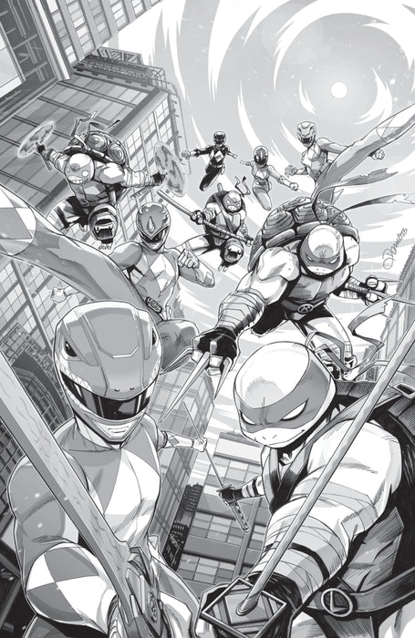 Mighty Morphin Power Rangers/ Teenage Mutant Ninja Turtles III #1 G 1 in 10 Variant Edition (Full Art, Zonno) Boom! Studios