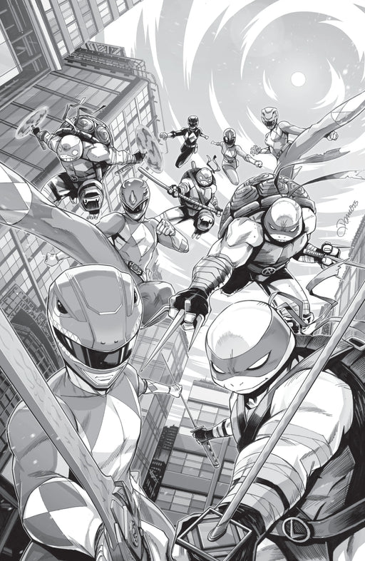 Mighty Morphin Power Rangers/ Teenage Mutant Ninja Turtles III #1 G 1 in 10 Variant Edition (Full Art, Zonno) Boom! Studios