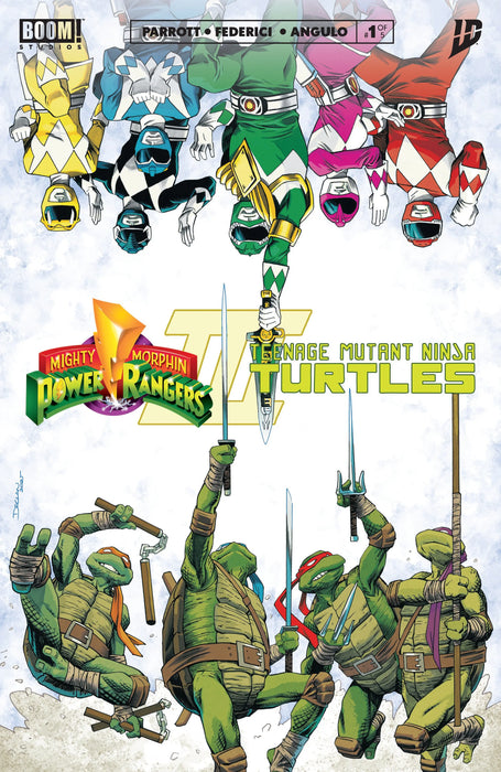 Mighty Morphin Power Rangers/ Teenage Mutant Ninja Turtles III #1 N Foc Reveal Variant (Dressed, Shalvey) Boom! Studios