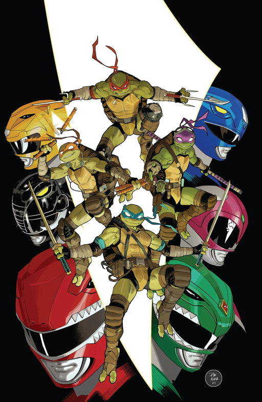 Mighty Morphin Power Rangers/ Teenage Mutant Ninja Turtles III #1 O Unlockable Variant (Full Art, Mora) Boom! Studios