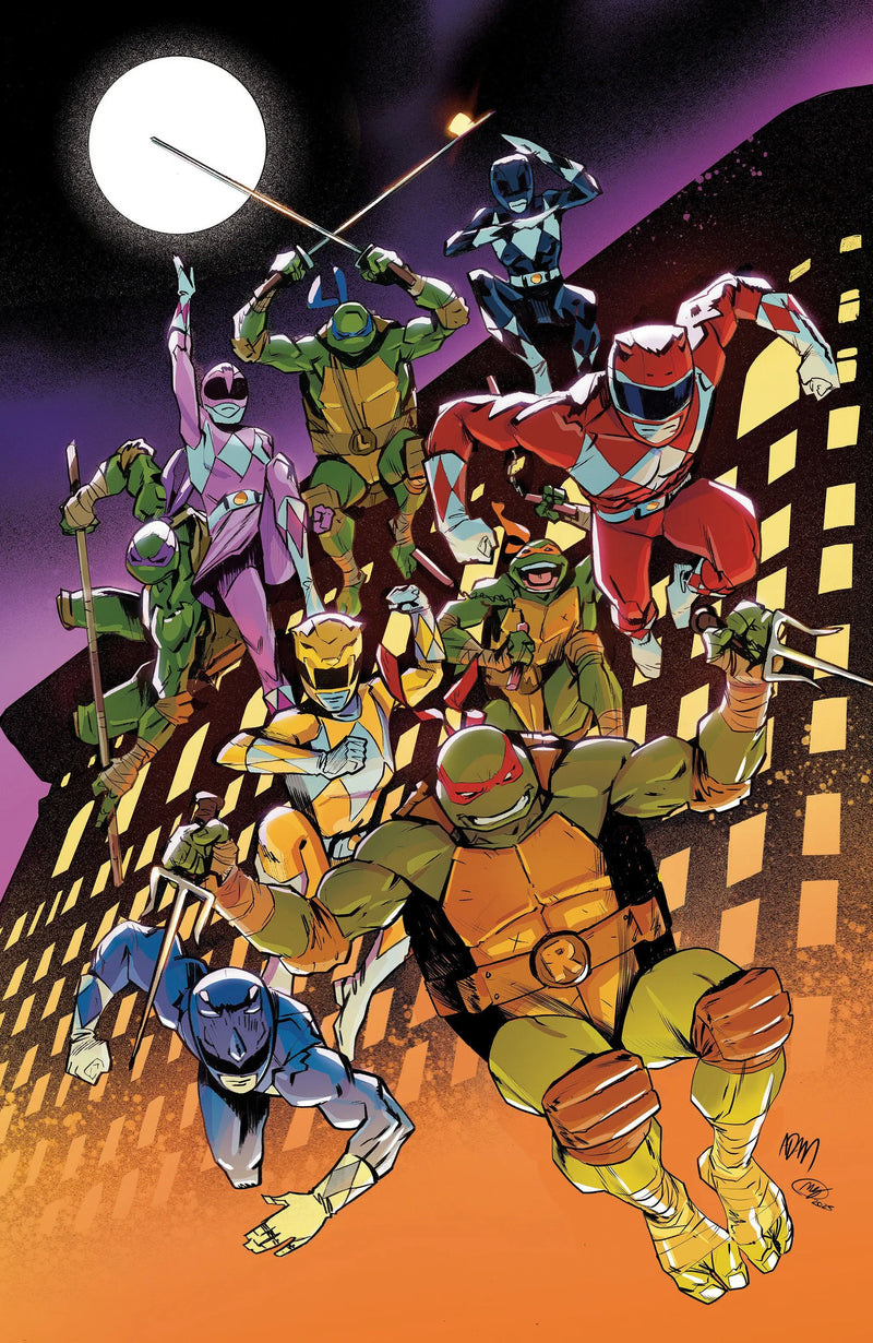 Mighty Morphin Power Rangers/Teenage Mutant Ninja Turtles III #3 F 1 in 25 Variant Edition (Full Art, Gorham) Boom! Studios