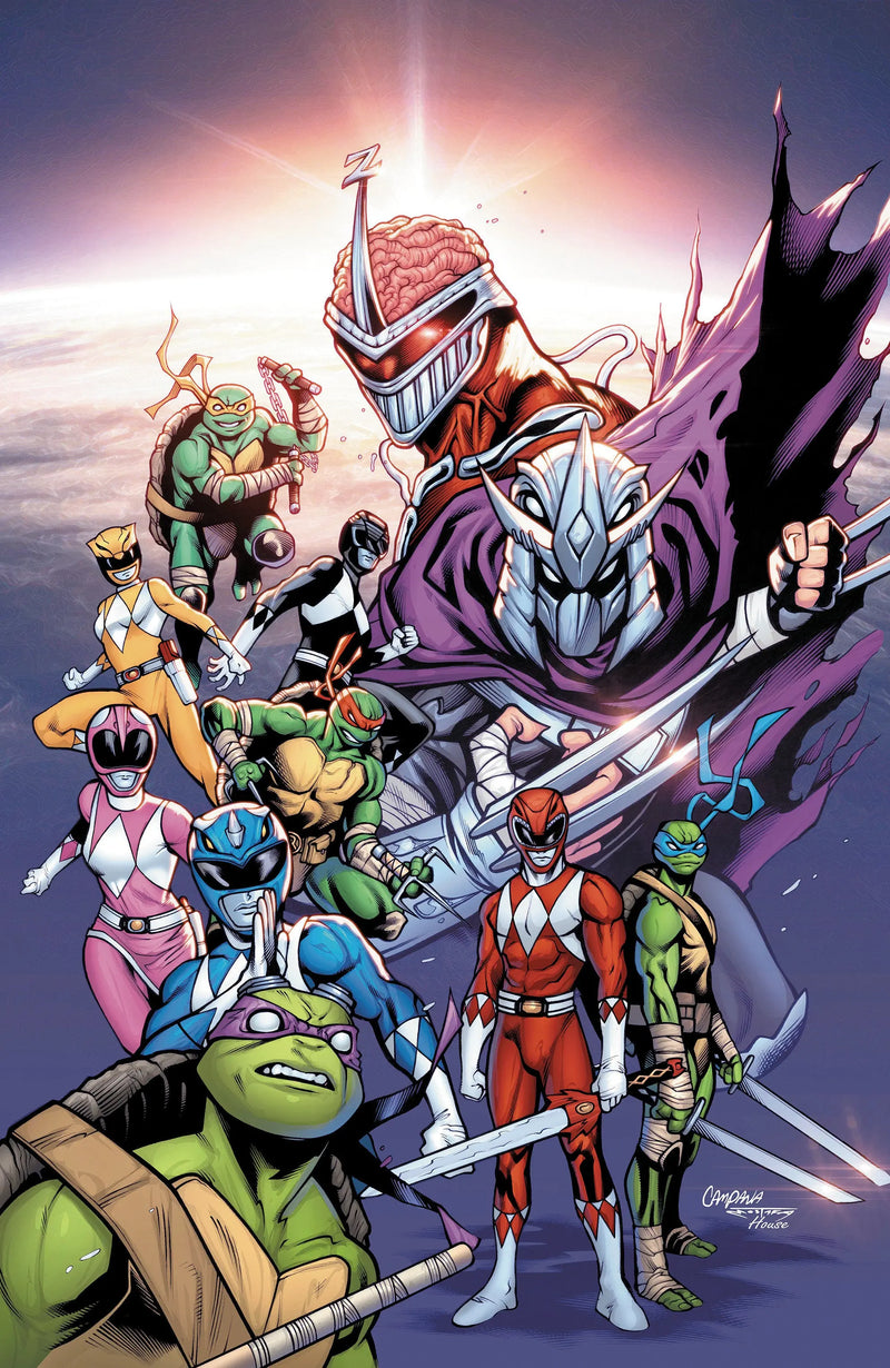 Mighty Morphin Power Rangers/Teenage Mutant Ninja Turtles III #3 G 1 in 50 Variant Edition (Full Art, Campana) Boom! Studios