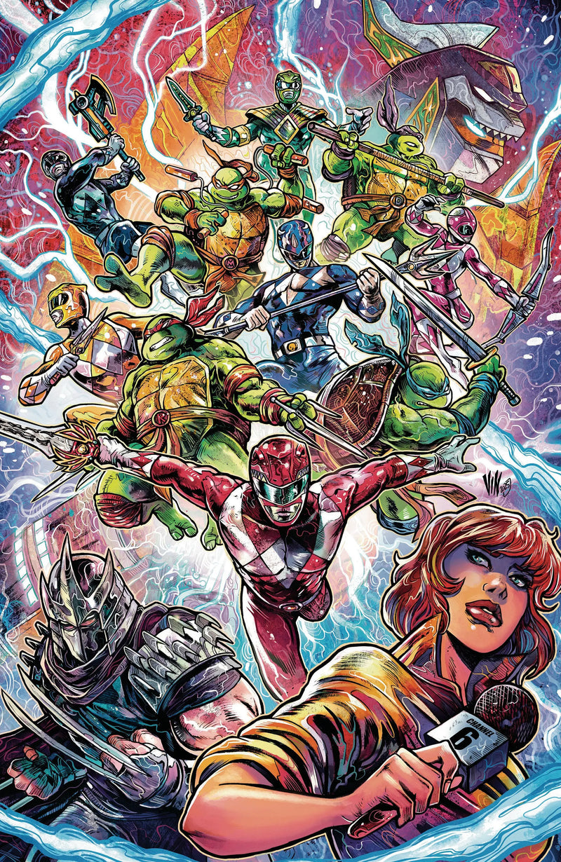 Mighty Morphin Power Rangers/Teenage Mutant Ninja Turtles III #3 L 1:5 Variant Edition (Full Art, Cardstock, Riccardi) Boom! Studios