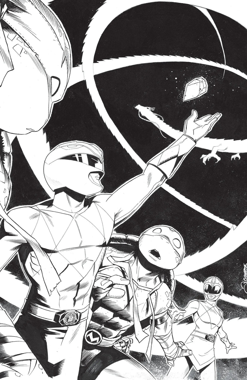 Mighty Morphin Power Rangers/Teenage Mutant Ninja Turtles III #4 E 1 in 10 Variant Edition (Full Art, Zonno) Boom! Entertainment