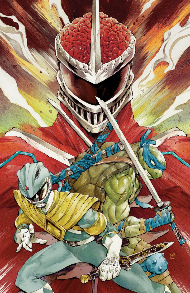 Mighty Morphin Power Rangers/Teenage Mutant Ninja Turtles III #4 F 1 in 25 Variant Edition (Full Art, Hill) Boom! Entertainment