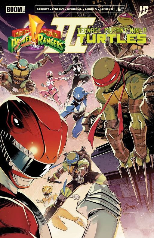 Mighty Morphin Power Rangers/Teenage Mutant Ninja Turtles III #5 A Main (Dressed, Zonno) Boom! Entertainment