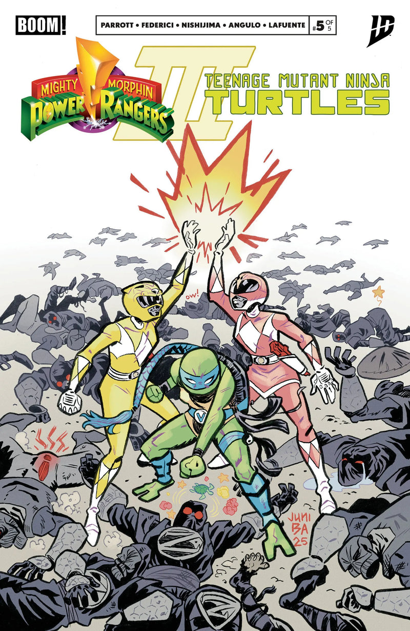 Mighty Morphin Power Rangers/Teenage Mutant Ninja Turtles III #5 B Variant (Dressed, Ba) Boom! Entertainment