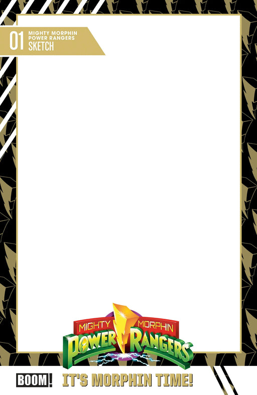 Mighty Morphin Power Rangers (2026) #1 D Trading Card Blank Sketch Variant Boom! Entertainment