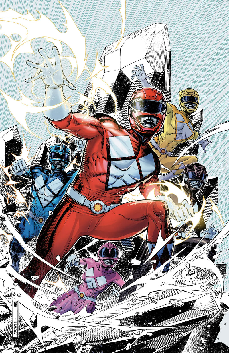 Mighty Morphin Power Rangers (2026) #1 E Foil Variant (Full Art, Foil, Cheung) Boom! Entertainment