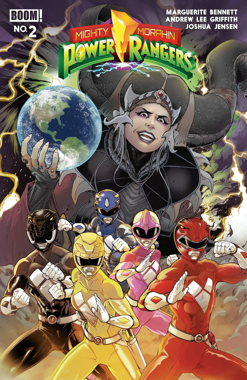 Mighty Morphin Power Rangers (2026) #2 B Variant (Dressed, Griffith) Boom! Entertainment