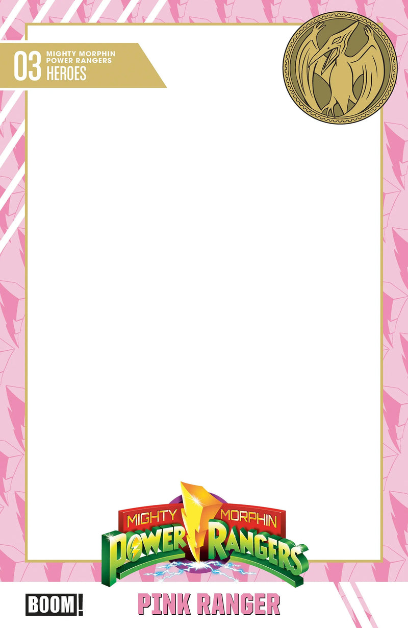 Mighty Morphin Power Rangers (2026) #3 D Trading Card Blank Sketch Variant Boom! Entertainment