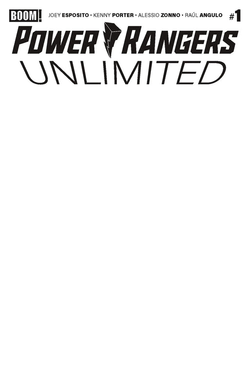 Power Rangers Unlimited #1 D Blank Sketch Variant Boom! Entertainment