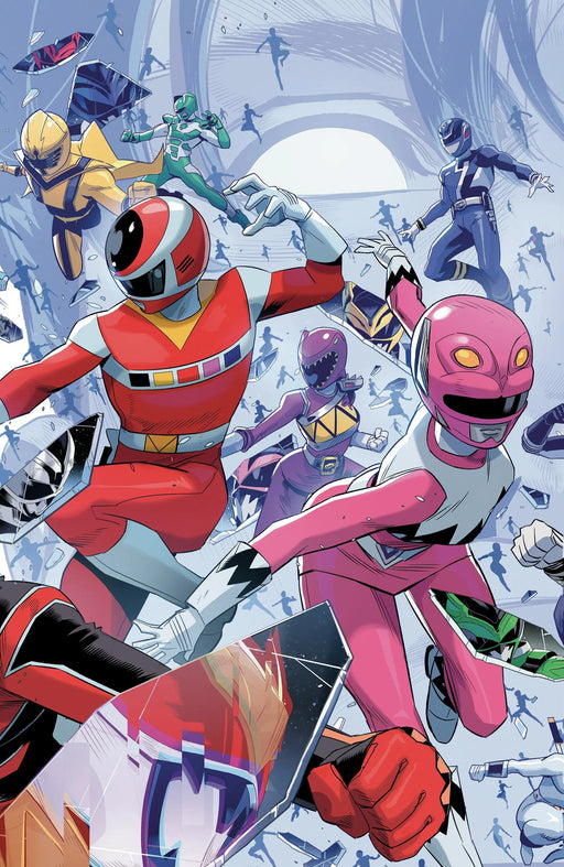 Power Rangers Unlimited #2 C Every Ranger Ever Card Stock Connecting Variant (Full Art, Zonno) Boom! Entertainment