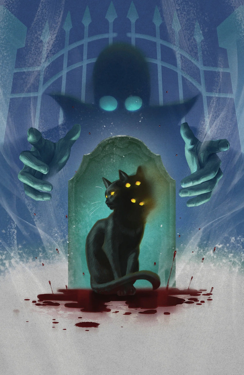 Stuff Of Nightmares: The Cat In The Coffin #1 E Glow In The Dark Variant (Full Art, Glow In The Dark, Murakami) Boom! Entertainment