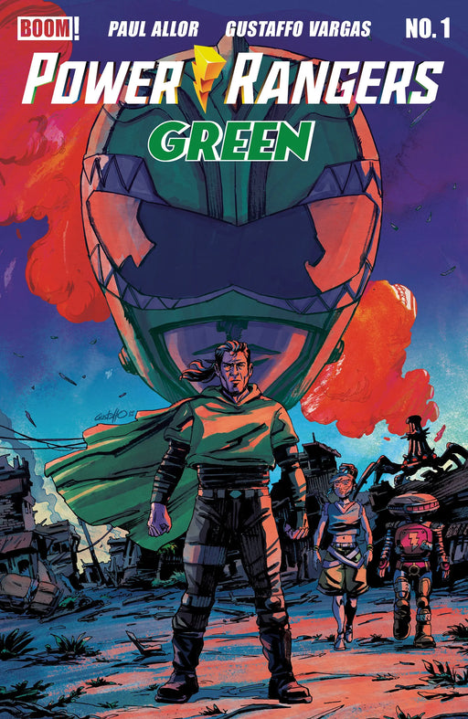 Power Rangers Green #1 B Variant (Dressed, Vargas) Boom! Entertainment