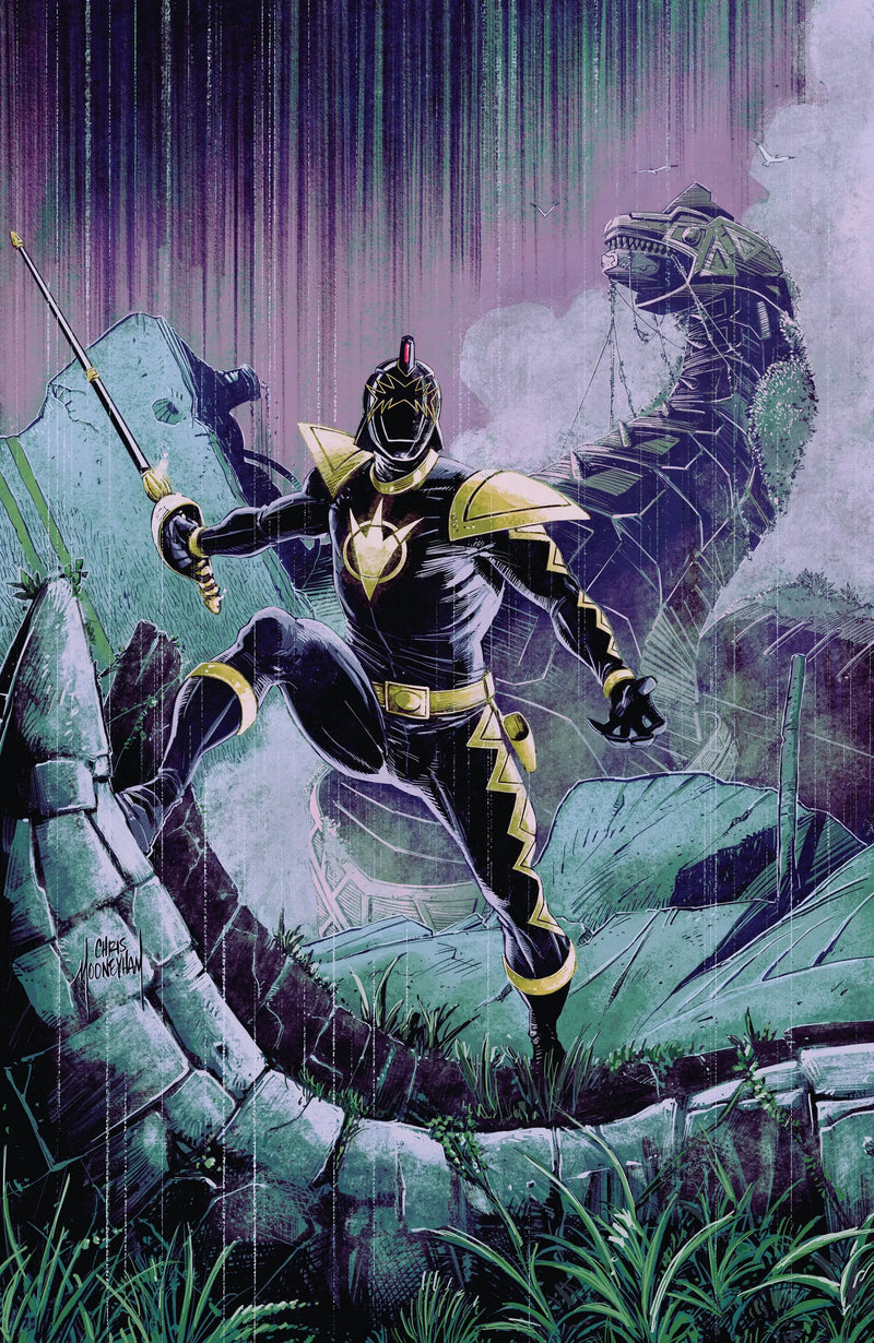 Power Rangers Green #1 C Tommy Oliver Card Stock Connecting Variant (Dressed, Mooneyham) Boom! Entertainment