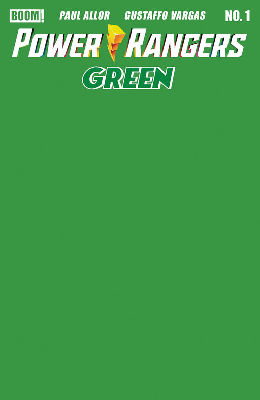 Power Rangers Green #1 E Green Blank Sketch Variant Boom! Entertainment