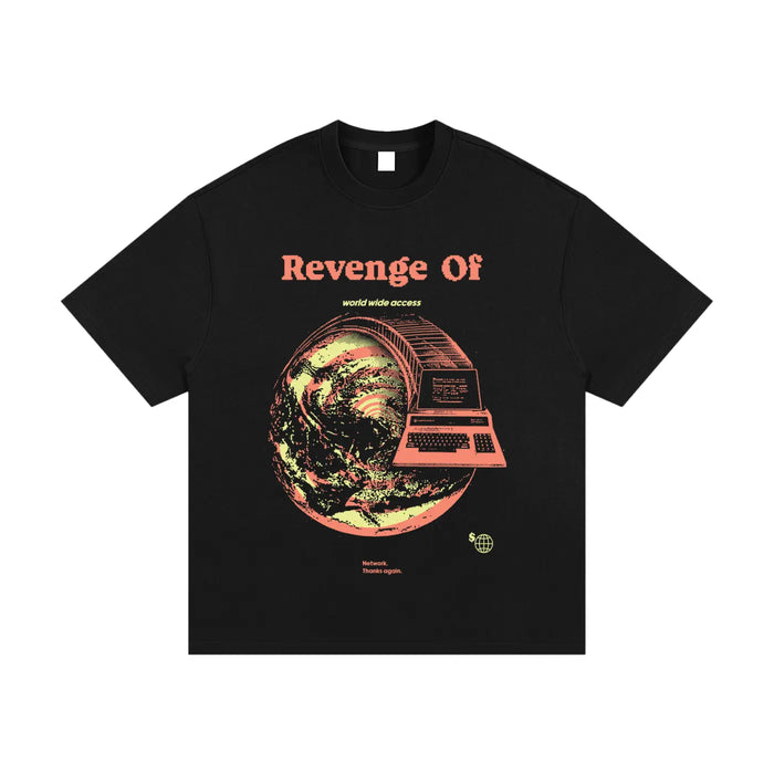 The Last World Wide Access [Colorized] - Essential Heavyweight Cotton T-Shirt Revenge Of