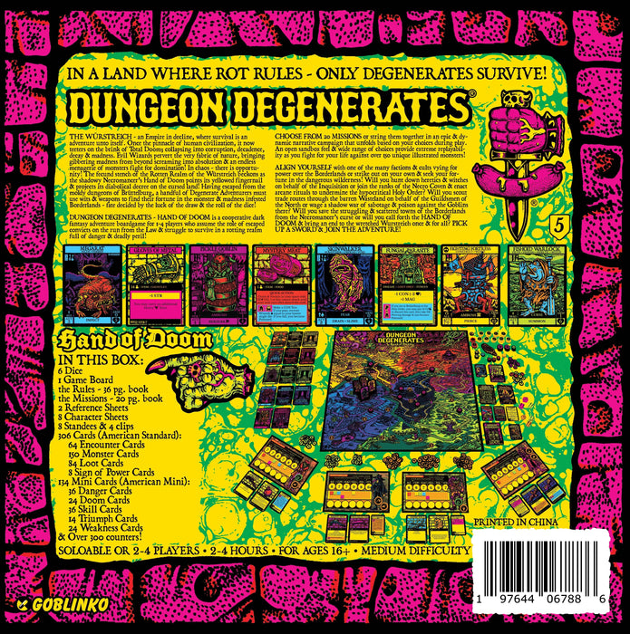 Dungeon Degenerates: Hand of Doom - Fifth Printing GOBLINKO