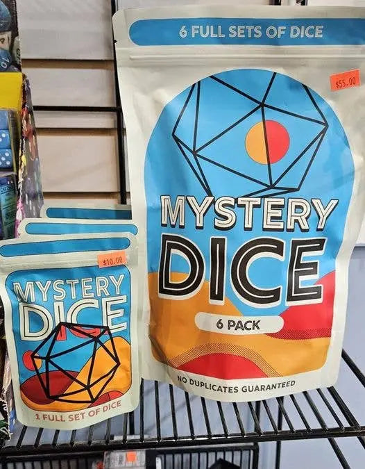 Mystery Dice - full set of 7 Polyhedral Dice 1985 Games