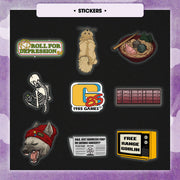 Premium Mystery Dice - 7 Polyhedral Dice, D&D Pin & Sticker 1985 Games
