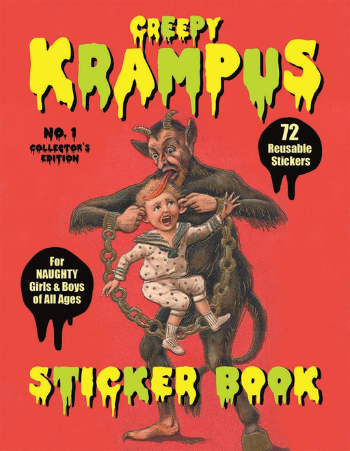 Creepy Krampus Sticker : 72 Reusable Stickers for Naughty girls & Boys of All Ages