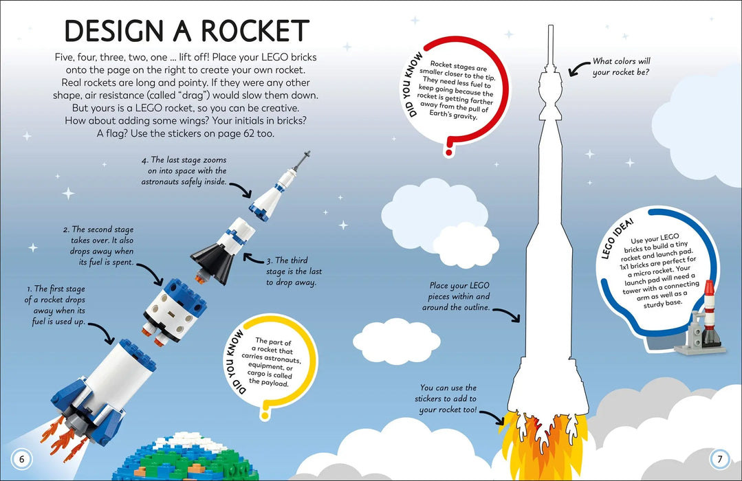 LEGO Ideas Activity Book Space:  Packed with LEGO Building and Sticker Activities and Fun Facts. With 500+ Stickers!